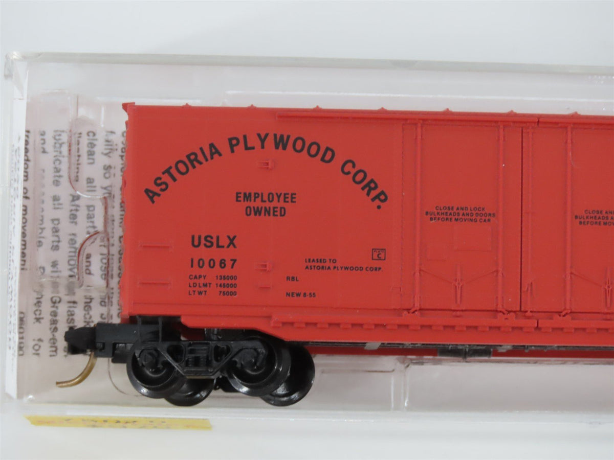 N Micro-Trains MTL 75020 USLX Astoria Plywood 50&#39; Double Door Box Car 10067