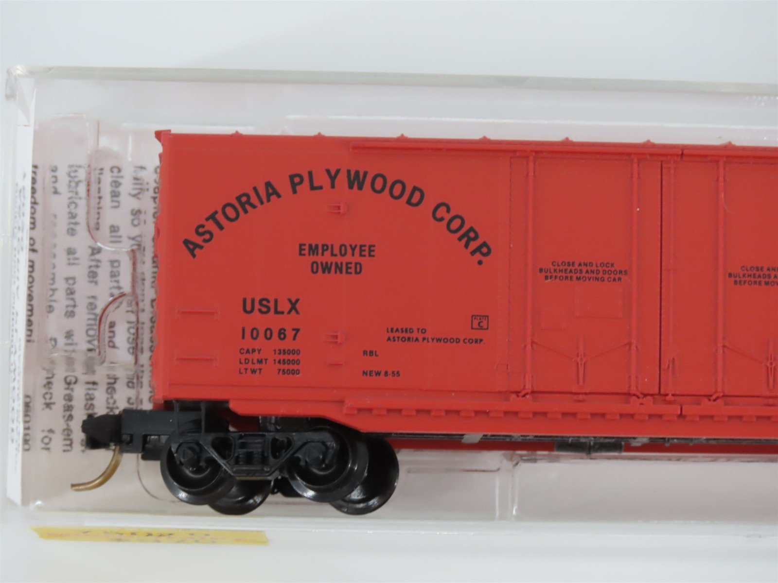 N Micro-Trains MTL 75020 USLX Astoria Plywood 50' Double Door Box Car 10067