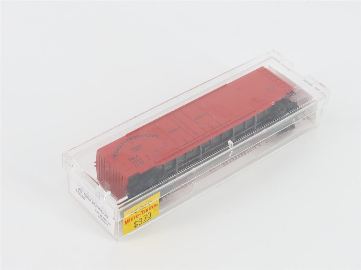 N Micro-Trains MTL 75020 USLX Astoria Plywood 50&#39; Double Door Box Car 10067