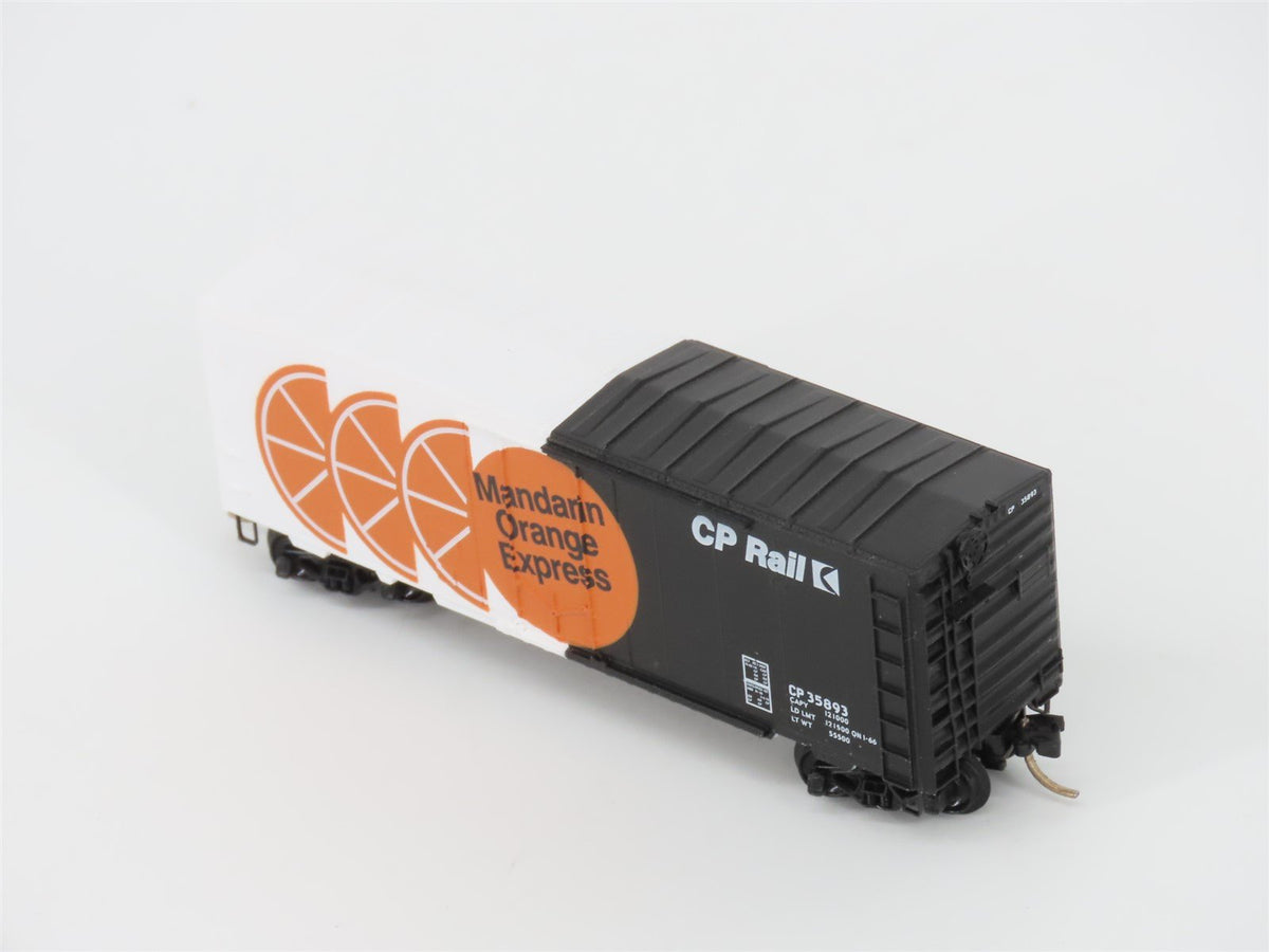 N Scale Micro-Trains MTL CP Rail Mandarin Orange Express 40&#39; Box Car #35893