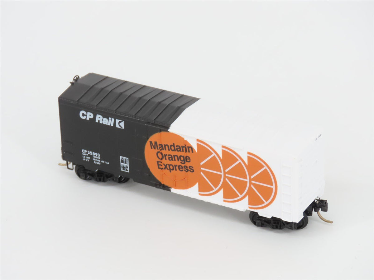 N Scale Micro-Trains MTL CP Rail Mandarin Orange Express 40&#39; Box Car #35893