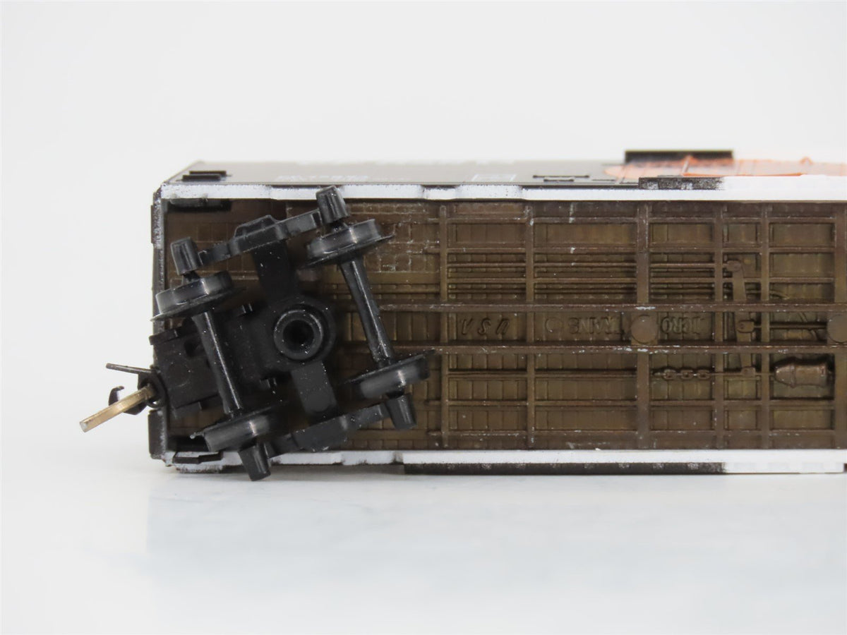 N Scale Micro-Trains MTL CP Rail Mandarin Orange Express 40&#39; Box Car #35893