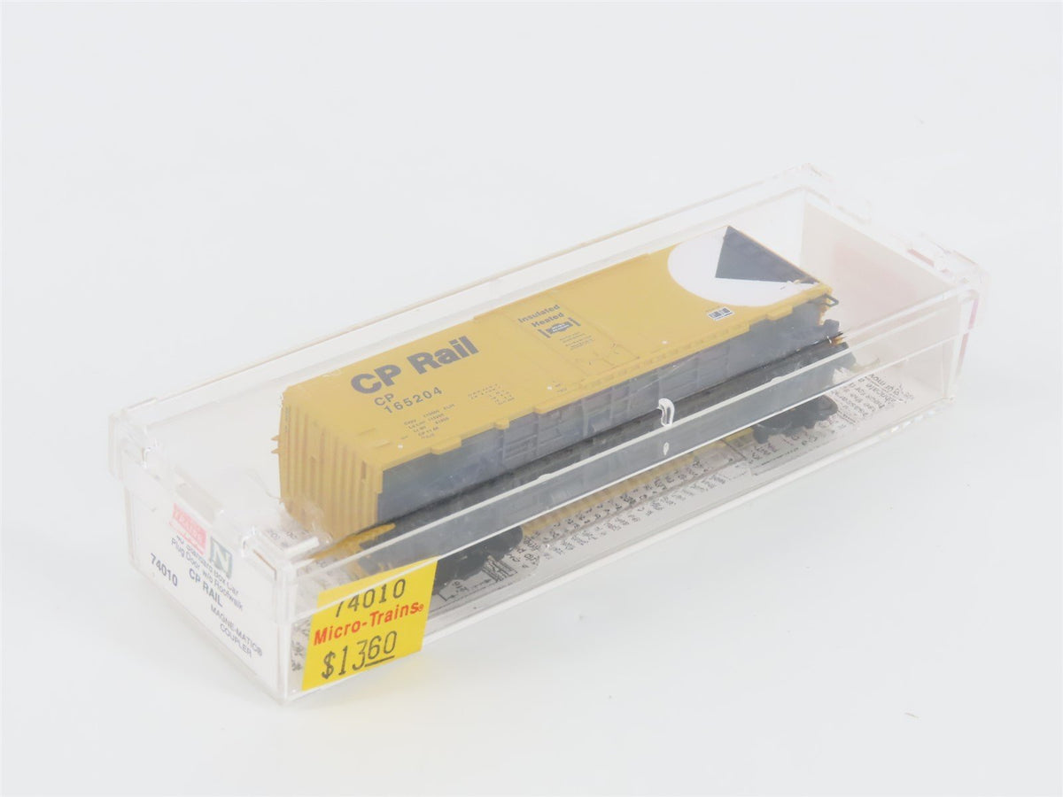 N Scale Micro-Trains MTL 74010 CP Rail 40&#39; Plug Door Box Car #165204