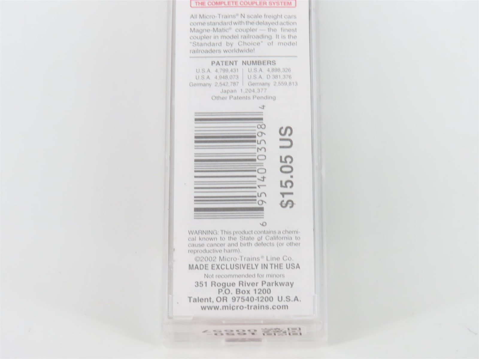 N Scale Micro-Trains MTL 73030 EL Erie Lackawanna 40' Single Door Box Car #88033