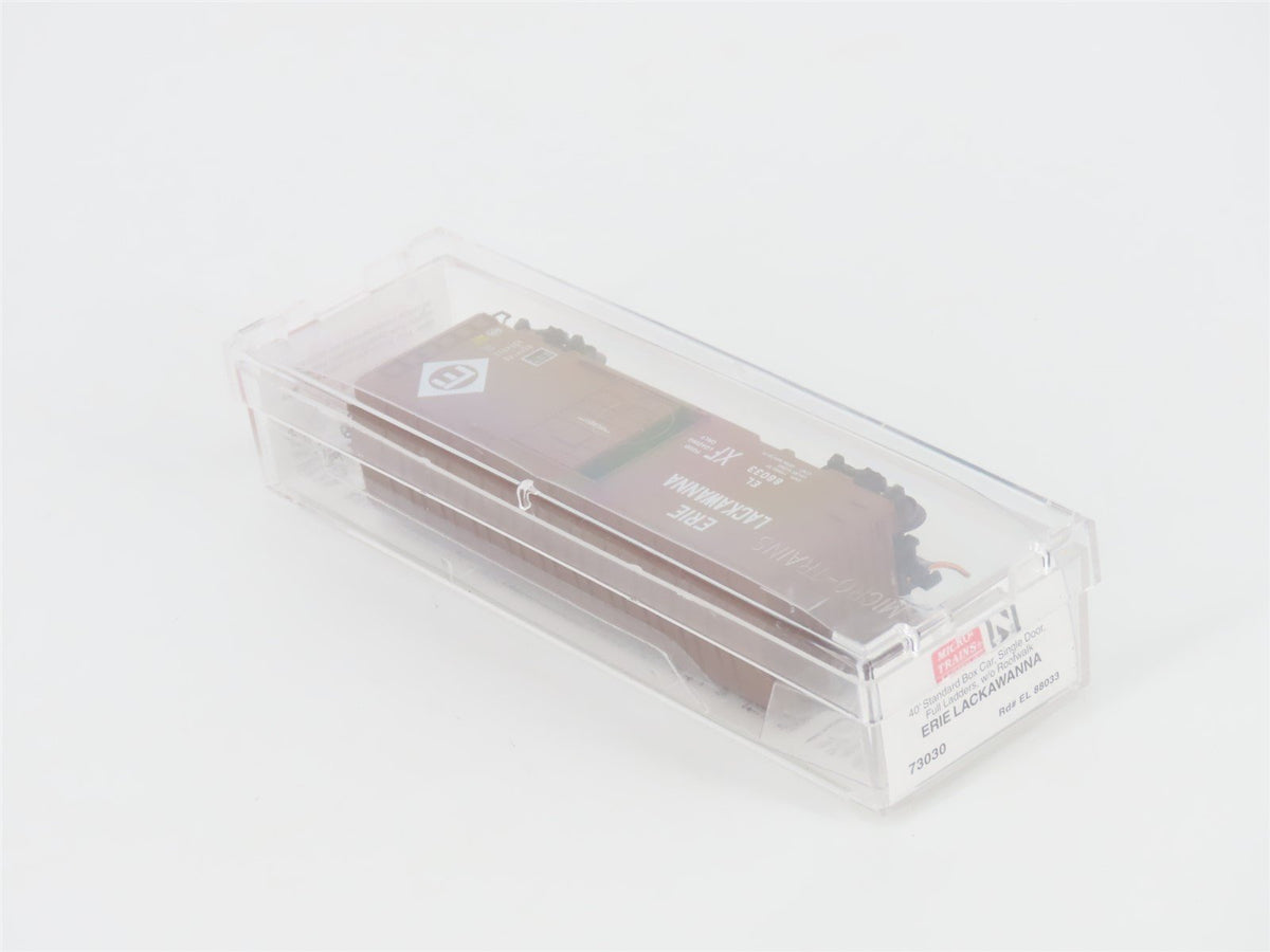 N Scale Micro-Trains MTL 73030 EL Erie Lackawanna 40&#39; Single Door Box Car #88033