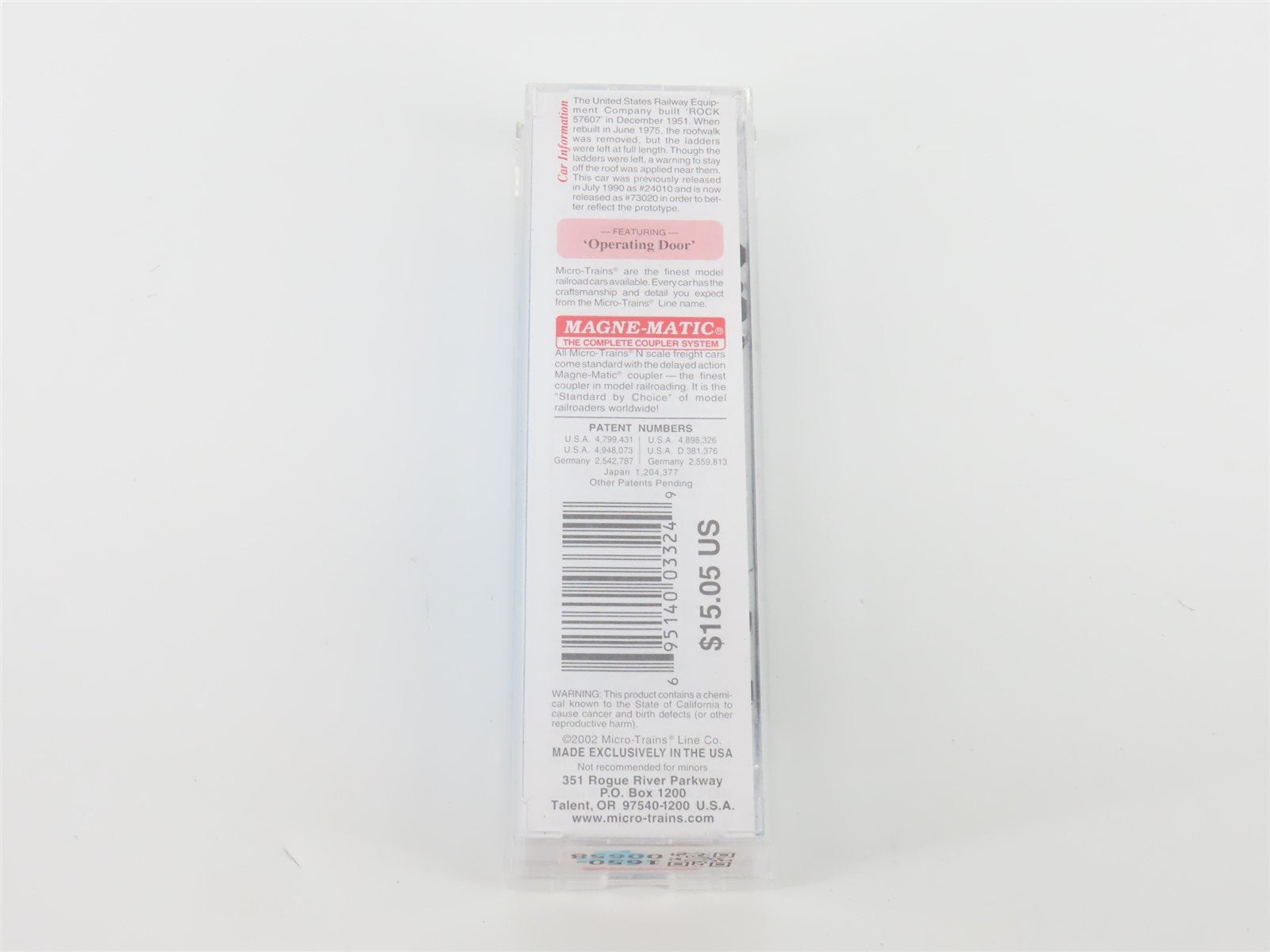 N Micro-Trains MTL 73020 ROCK Rock Island & Pacific Single Door Box Car 57607