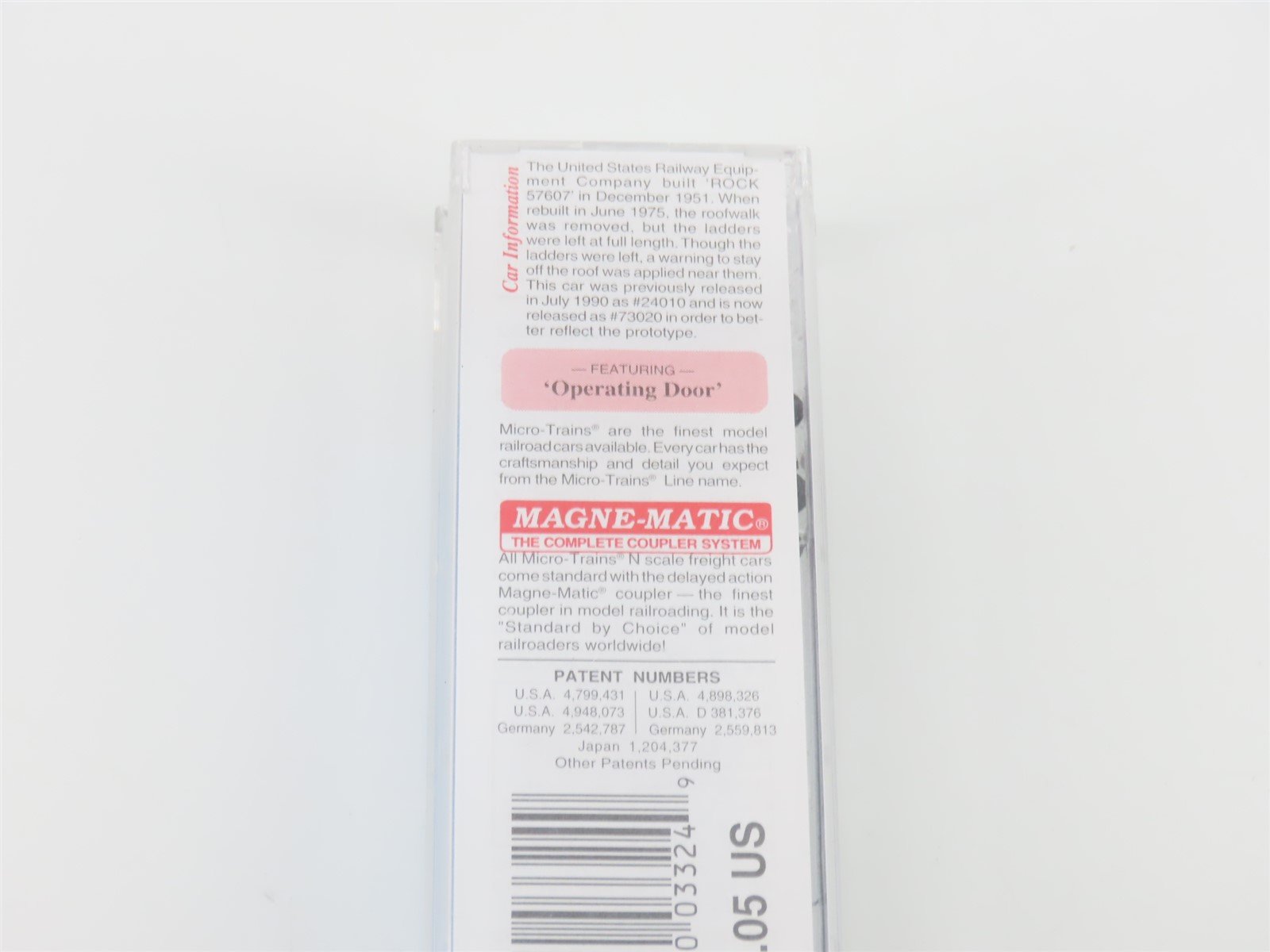 N Micro-Trains MTL 73020 ROCK Rock Island & Pacific Single Door Box Car 57607