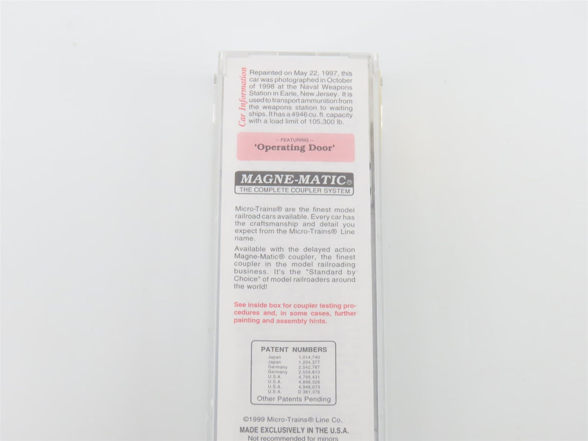 N Micro-Trains MTL 77040 USN United States Navy 50 Single Door Box Car 61-05146