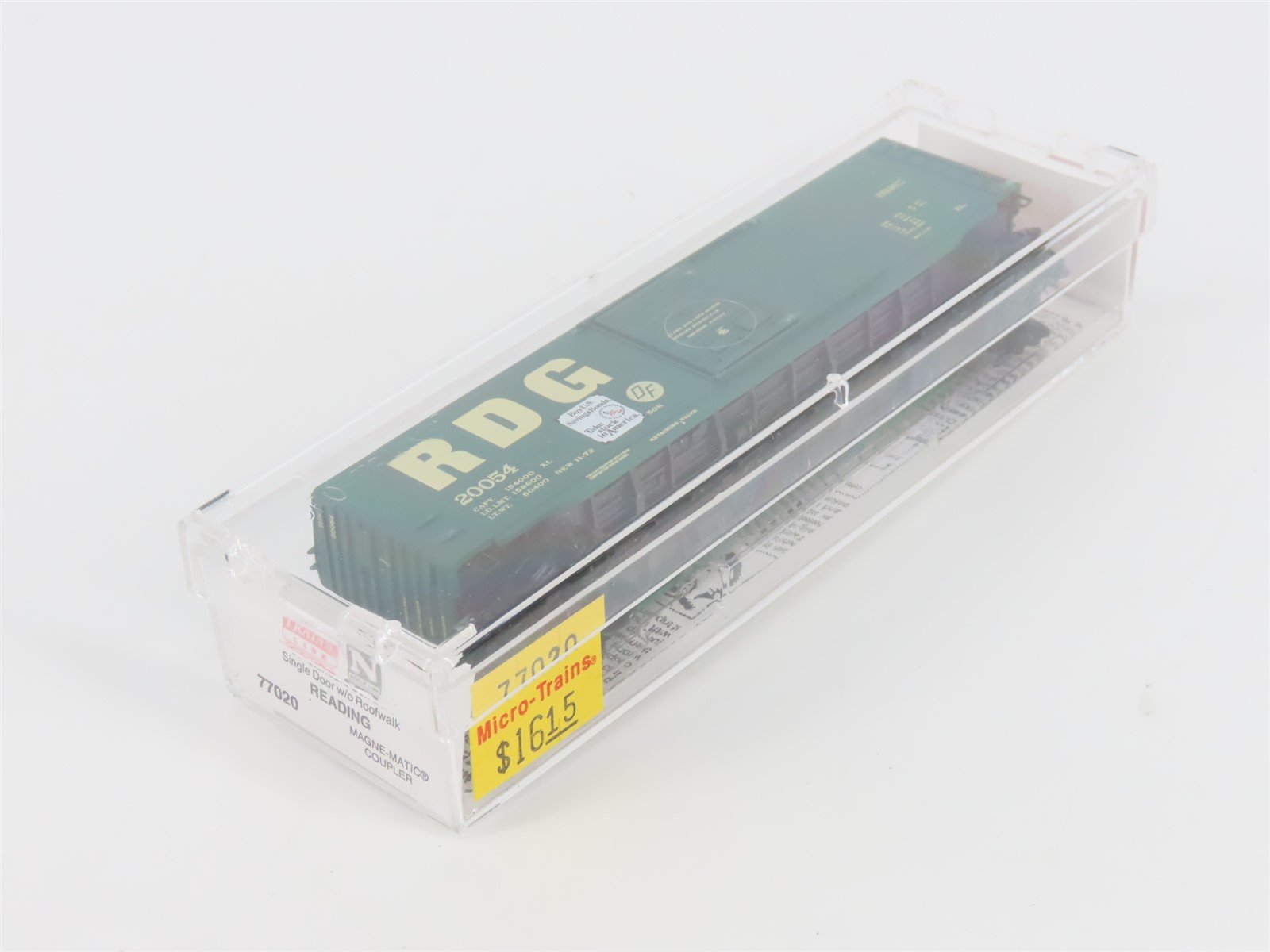 N Scale Micro-Trains MTL 77020 RDG Reading 50' Single Door Box Car #20054
