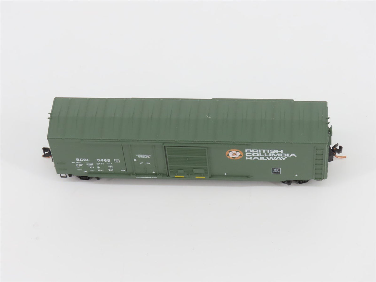 N Scale Micro-Trains MTL 76050 BCOL British Columbia Railway 50&#39; Box Car #5465