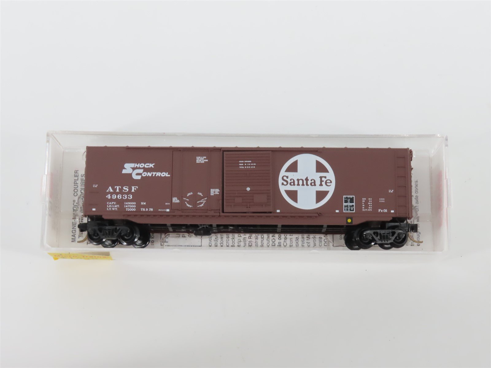 N Scale Micro-Trains MTL 76030 ATSF Santa Fe 50' Box Car #49633