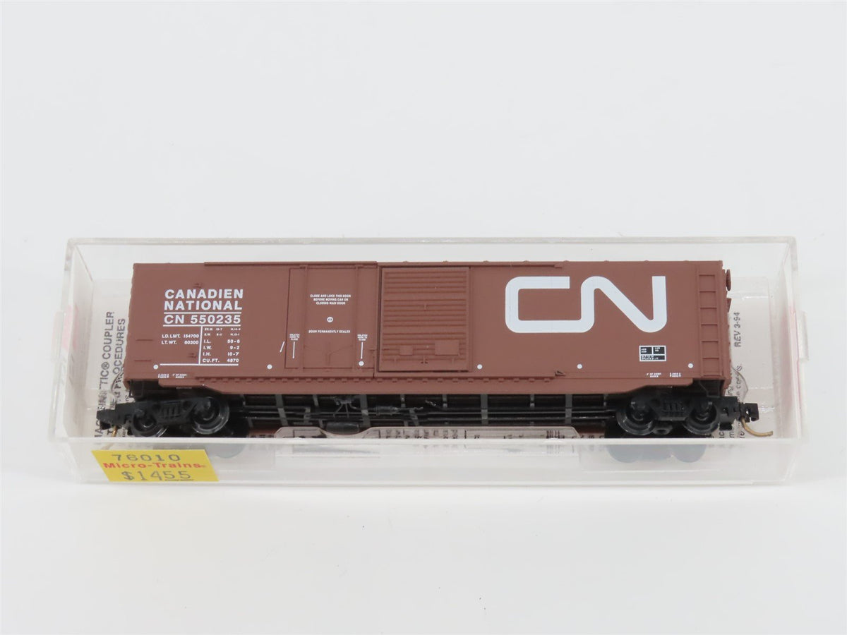 N Scale Micro-Trains MTL 76010 CN Canadian/Canadien National Box Car #550235