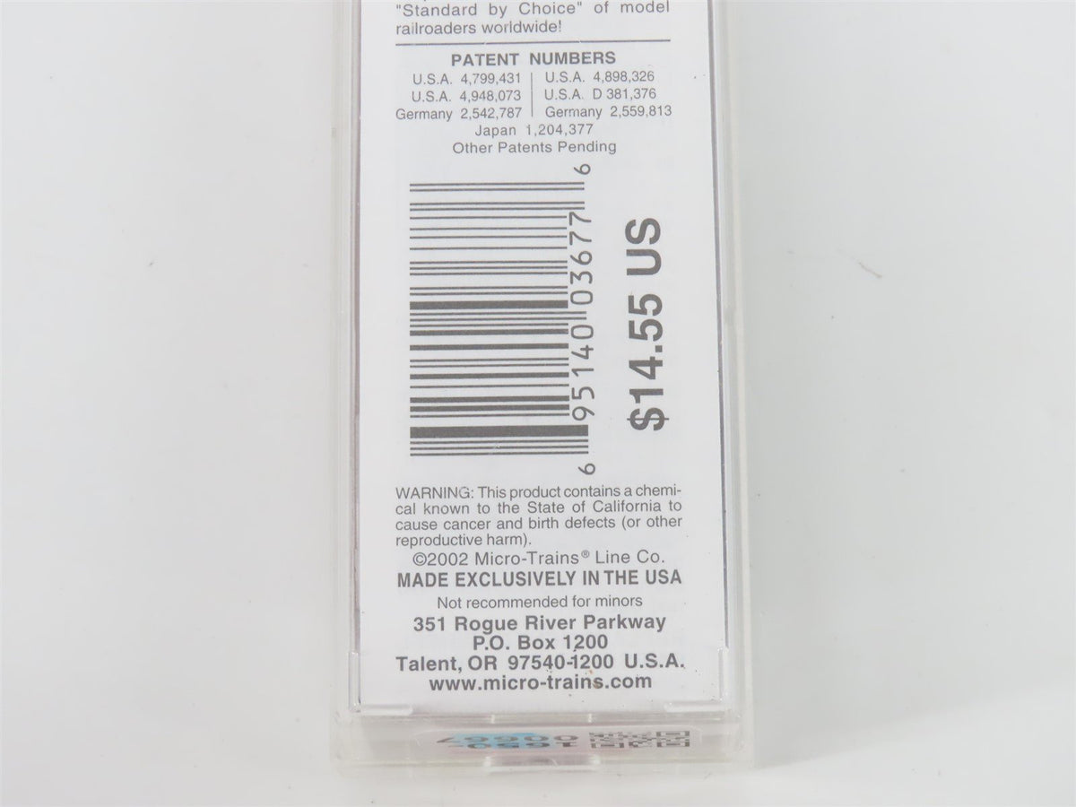 N Micro-Trains MTL 75110 NS Norfolk Southern Double Plug Door Box Car #455350