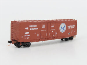 N Scale Micro-Trains MTL 75090 WSOR US Air Force 50' Double Door Box Car #503143