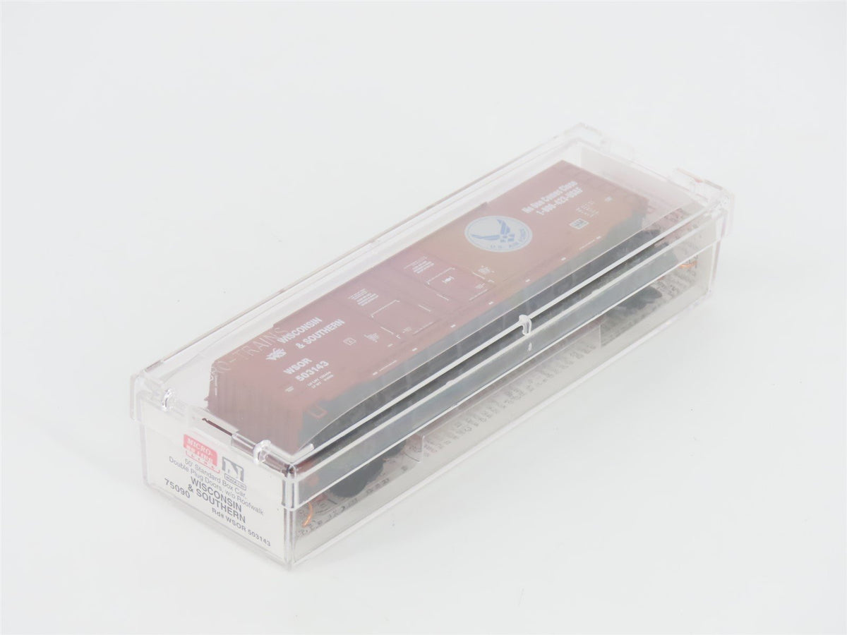 N Scale Micro-Trains MTL 75090 WSOR US Air Force 50&#39; Double Door Box Car #503143