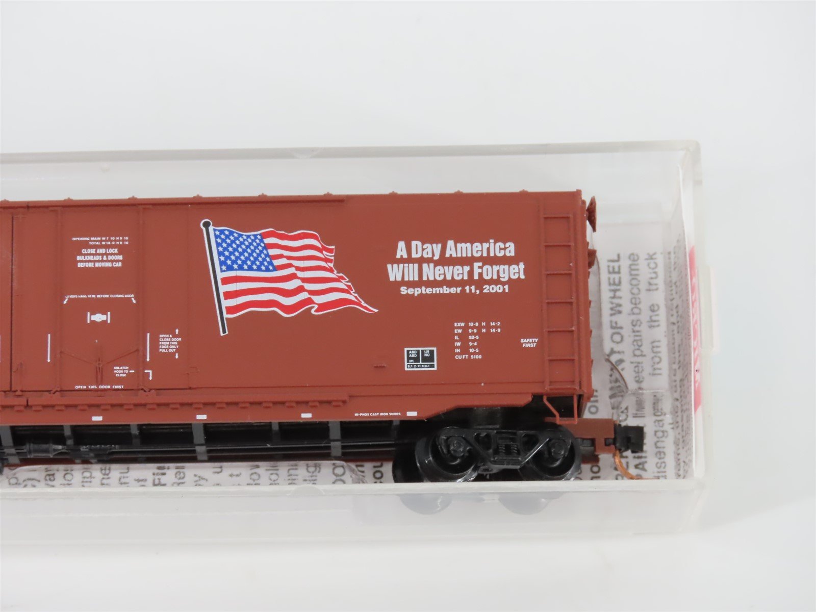 N Micro-Trains MTL 75080 WSOR Wisconsin & Southern 9/11 Double Door Boxcar