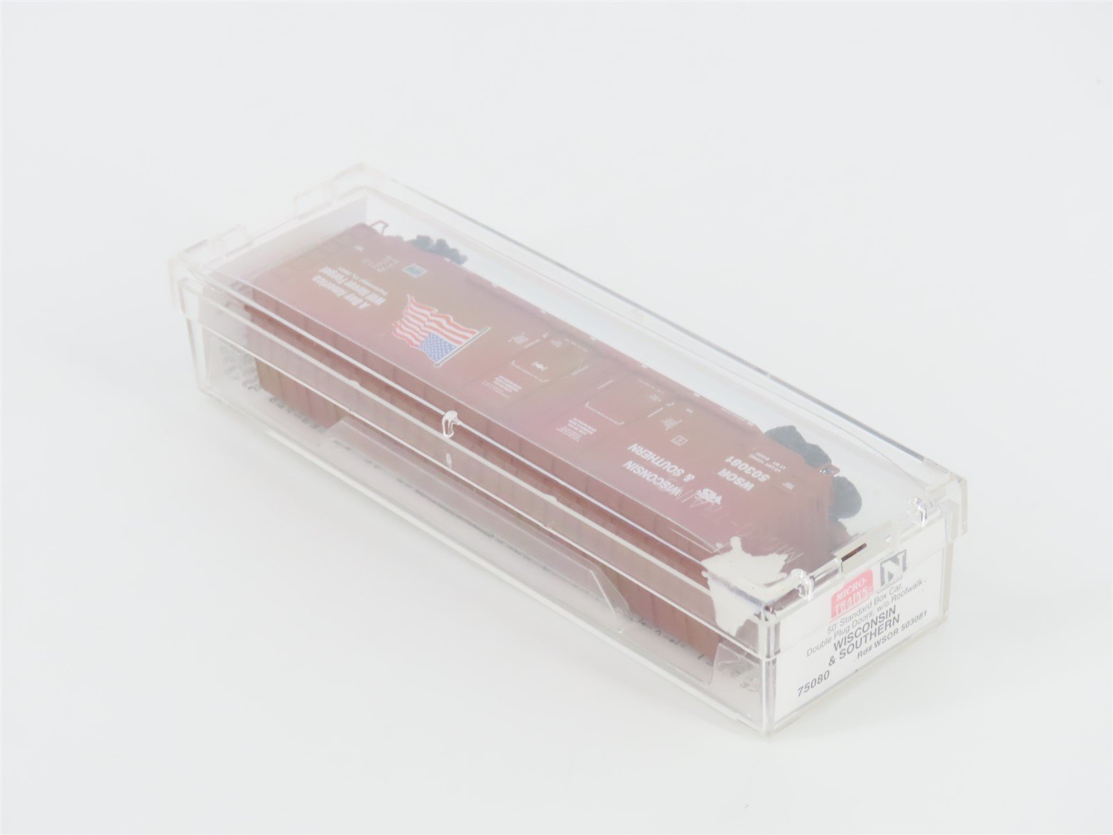 N Micro-Trains MTL 75080 WSOR Wisconsin & Southern 9/11 Double Door Boxcar