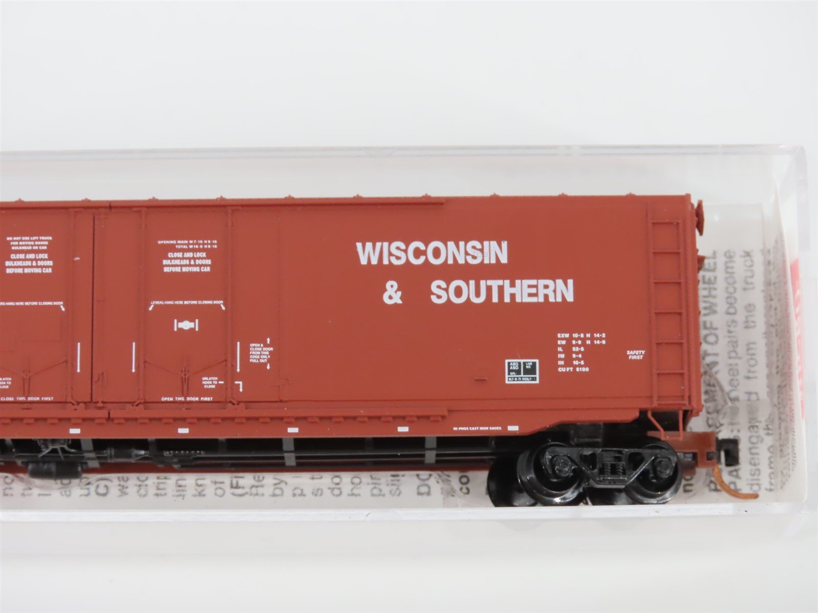N Micro-Trains MTL 75070 WSOR Wisconsin & Southern 50' Double Door Boxcar 503135
