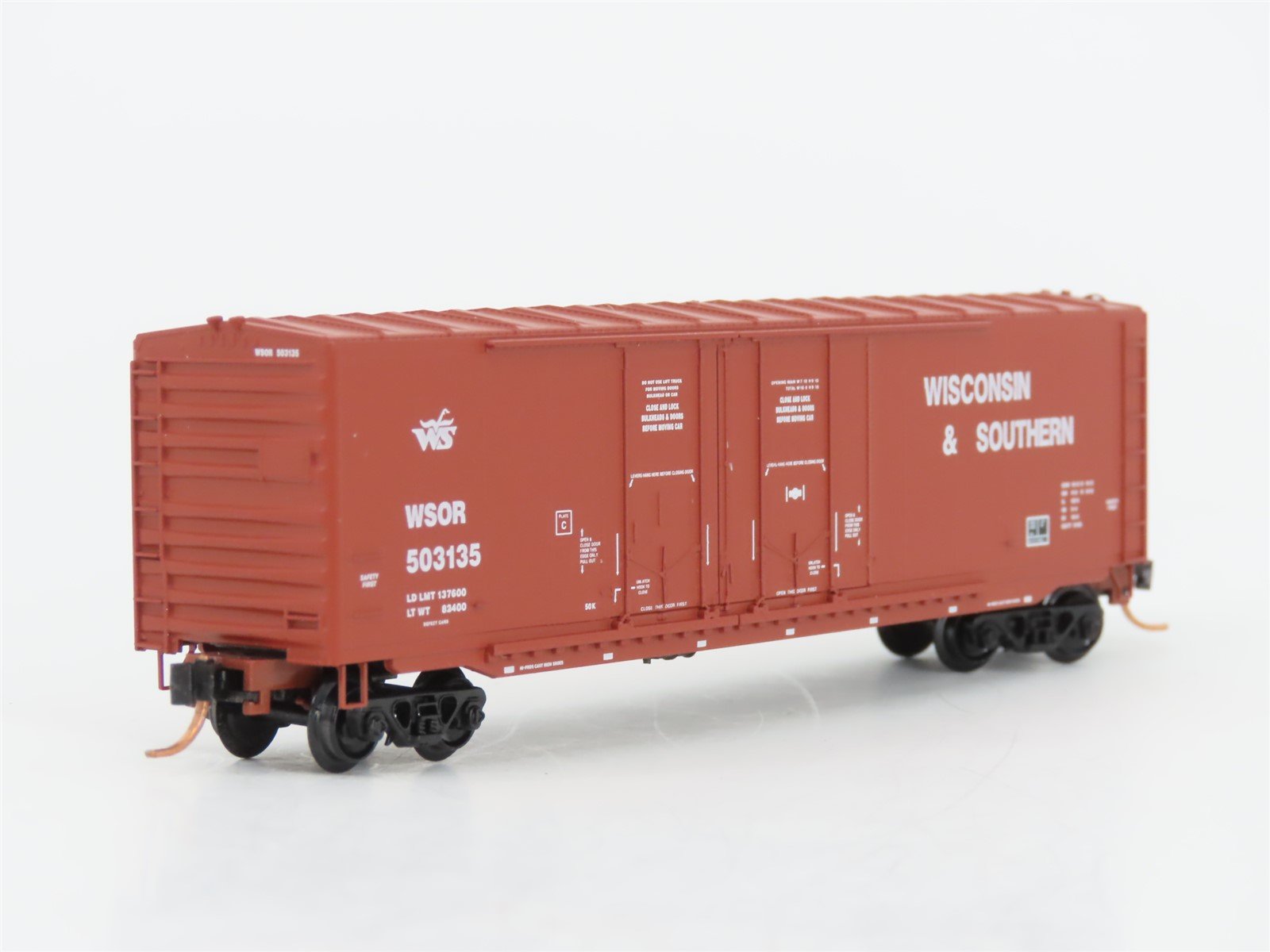 N Micro-Trains MTL 75070 WSOR Wisconsin & Southern 50' Double Door Boxcar 503135