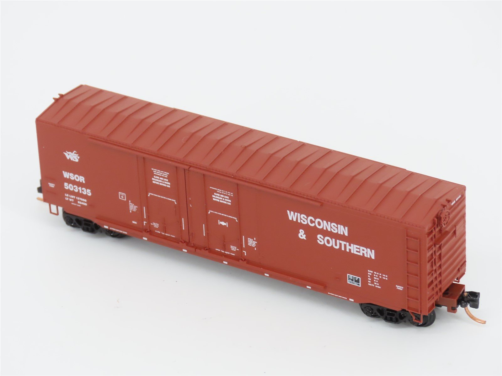 N Micro-Trains MTL 75070 WSOR Wisconsin & Southern 50' Double Door Boxcar 503135