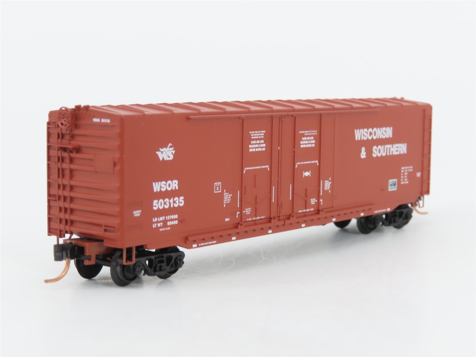 N Micro-Trains MTL 75070 WSOR Wisconsin & Southern 50' Double Door Boxcar 503135