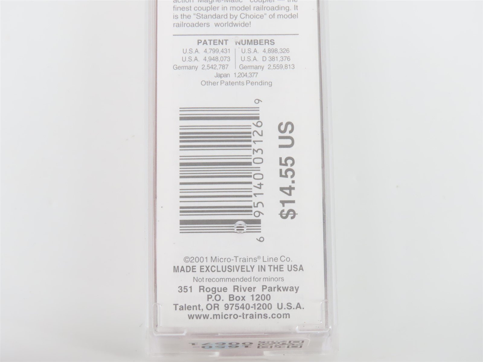 N Micro-Trains MTL 75070 WSOR Wisconsin & Southern 50' Double Door Boxcar 503135