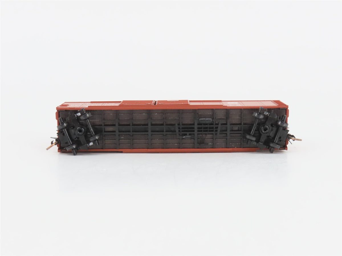 N Micro-Trains MTL 79010 PRR Pennsylvania 50&#39; Wagon Top Double Door Boxcar 48302