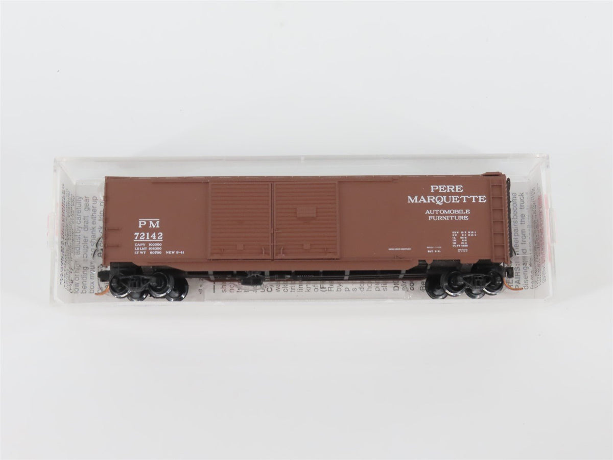 N Scale Micro-Trains MTL 78100 PM Pere Marquette 50&#39; Auto Box Car #72142