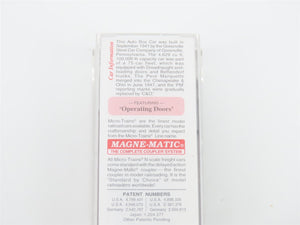 N Scale Micro-Trains MTL 78100 PM Pere Marquette 50' Auto Box Car #72142