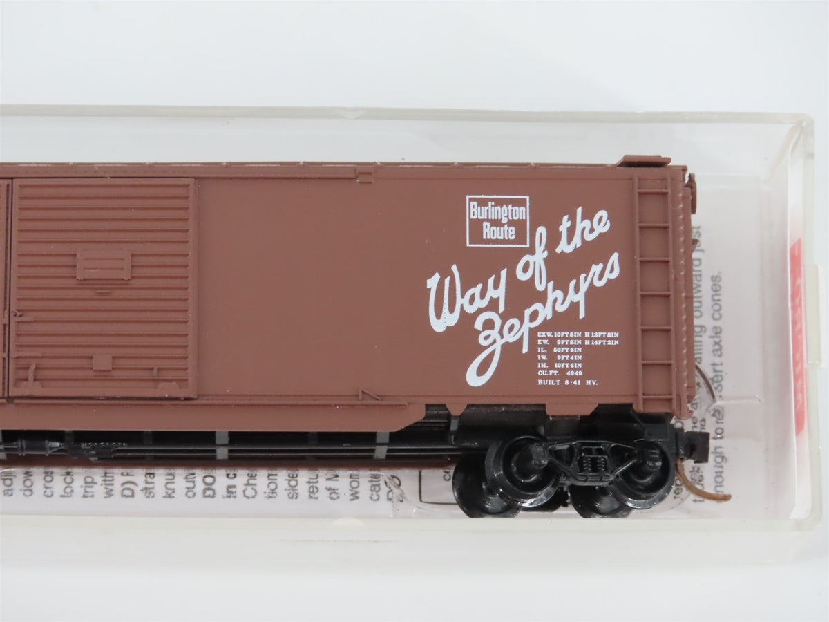 N Micro-Trains MTL 78090 CB&amp;Q Burlington Route &quot;Zephyrs&quot; 50&#39; Box Car 48500