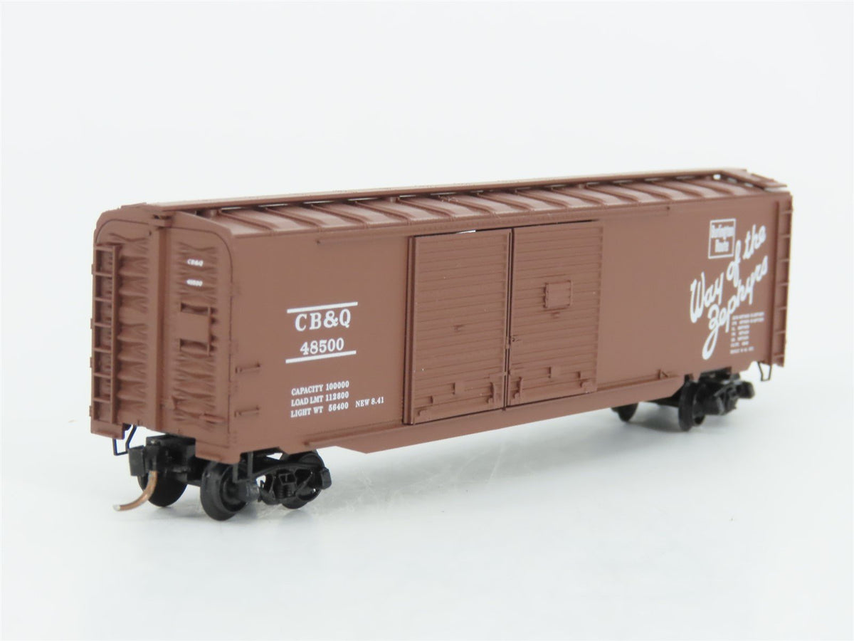 N Micro-Trains MTL 78090 CB&amp;Q Burlington Route &quot;Zephyrs&quot; 50&#39; Box Car 48500