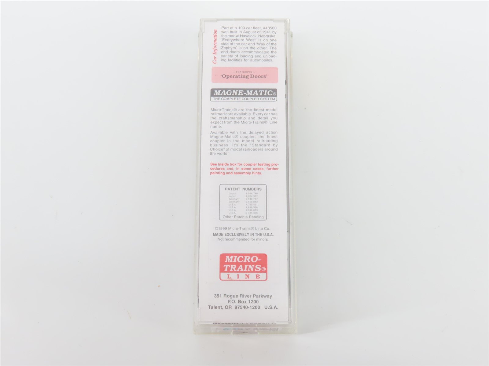 N Micro-Trains MTL 78090 CB&Q Burlington Route 