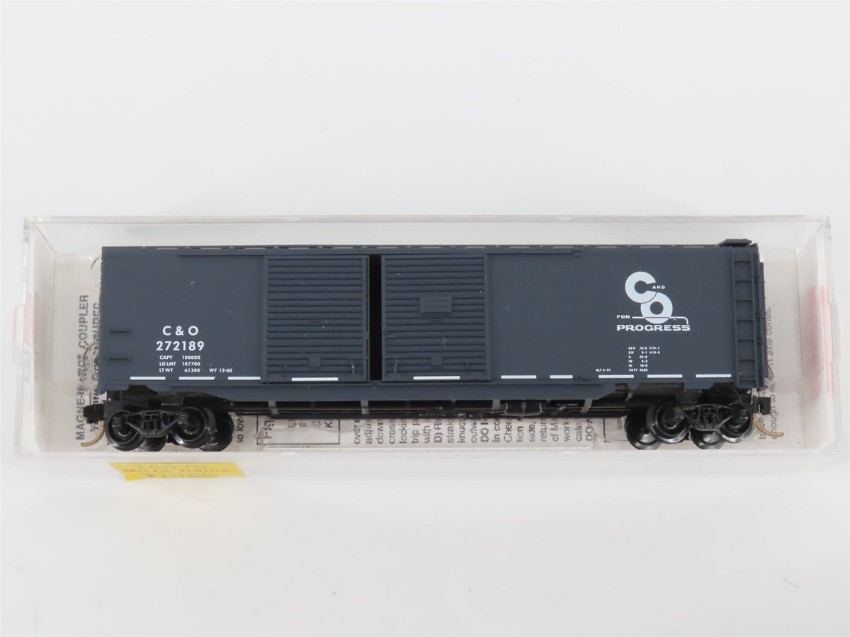 N Scale Micro-Trains MTL 78070 C&amp;O Chesapeake &amp; Ohio 50&#39; Auto Box Car #272189