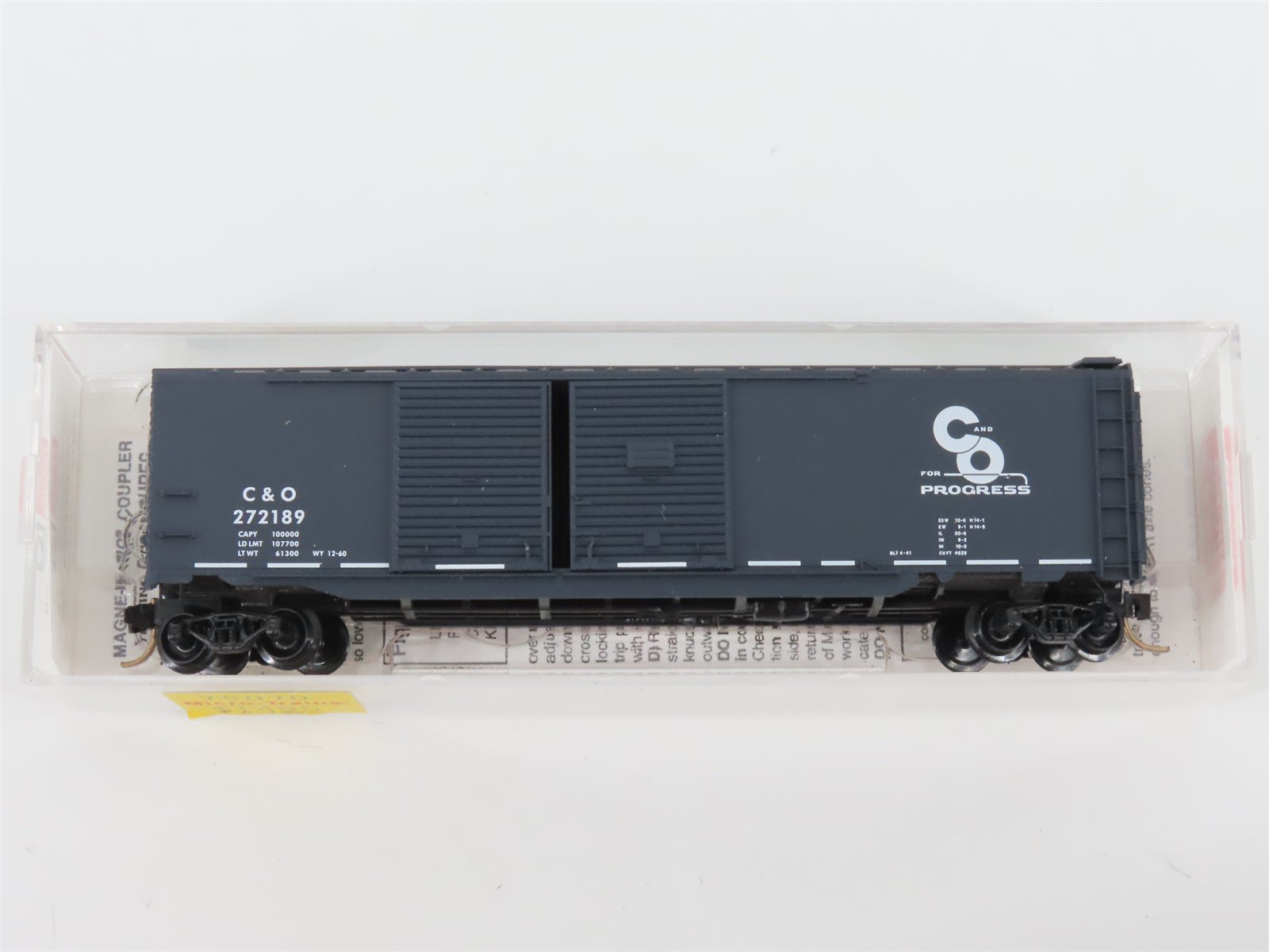 N Scale Micro-Trains MTL 78070 C&O Chesapeake & Ohio 50' Auto Box Car #272189