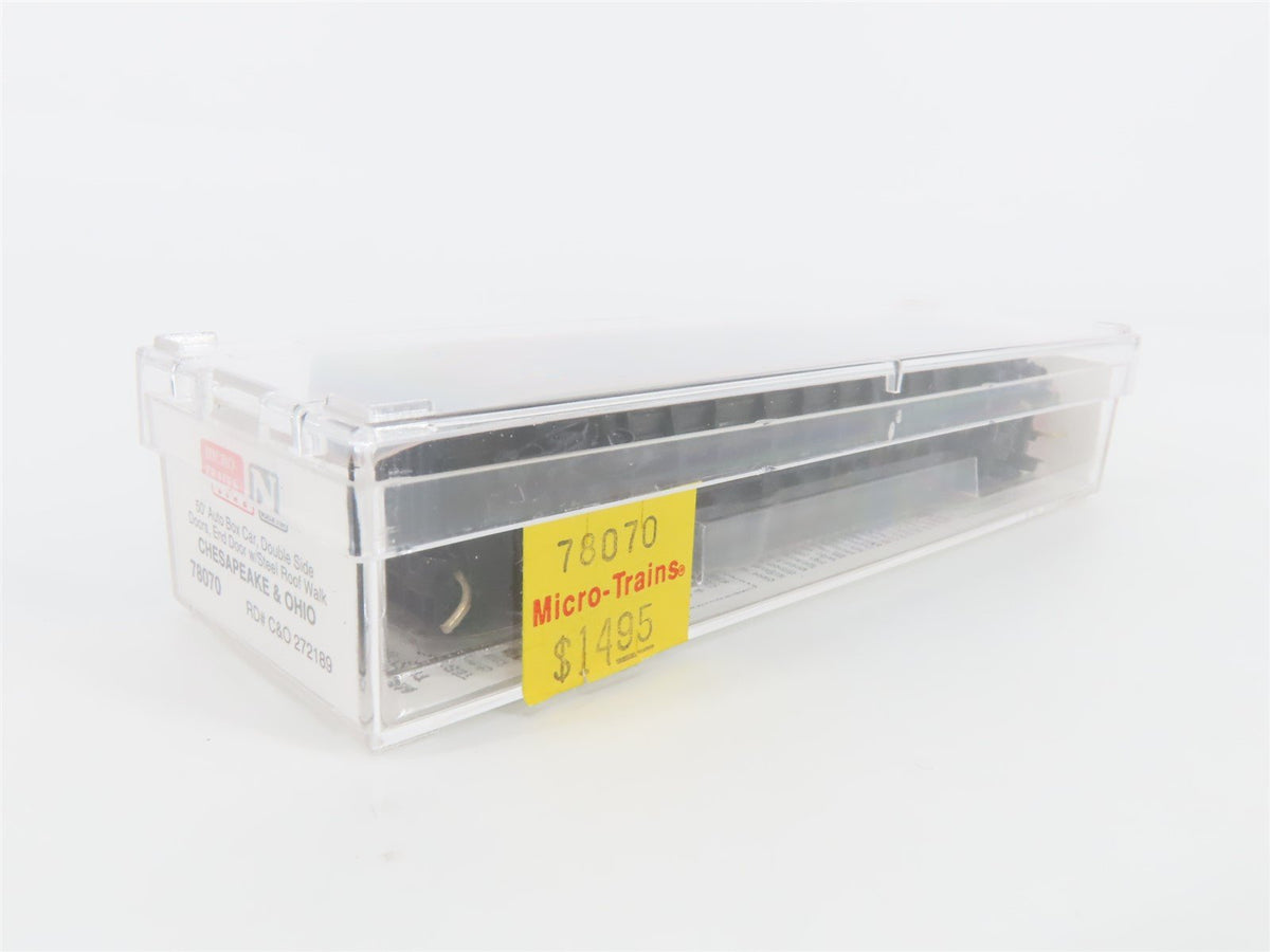 N Scale Micro-Trains MTL 78070 C&amp;O Chesapeake &amp; Ohio 50&#39; Auto Box Car #272189