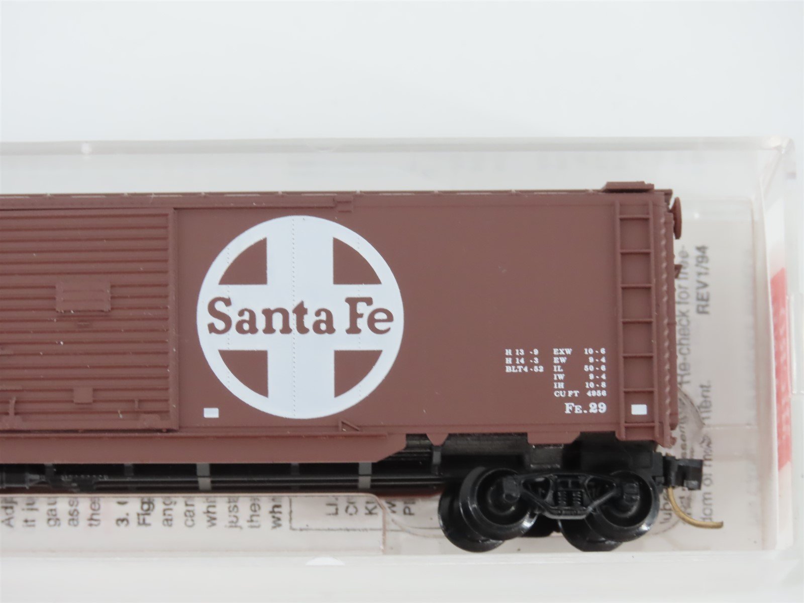 N Scale Micro-Trains MTL 78060 ATSF Santa Fe 50' Double Door Auto Box Car #9870