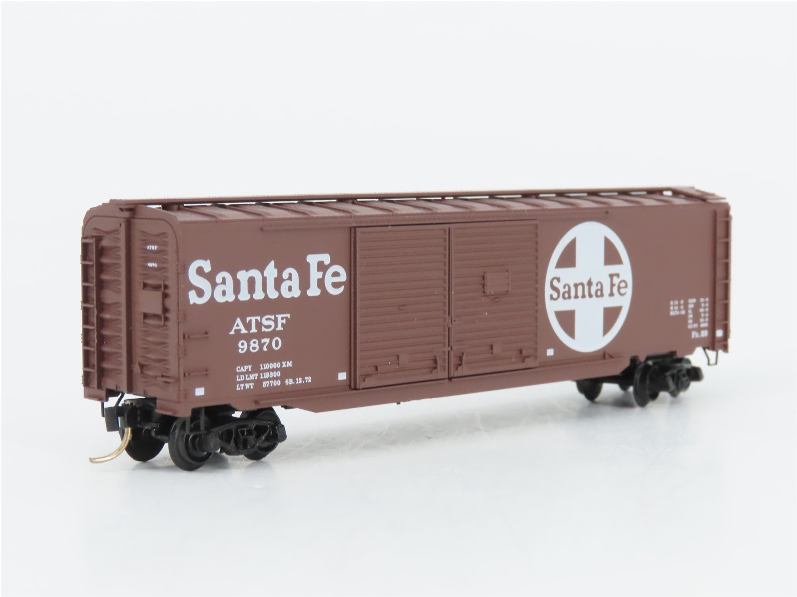 N Scale Micro-Trains MTL 78060 ATSF Santa Fe 50' Double Door Auto Box Car #9870