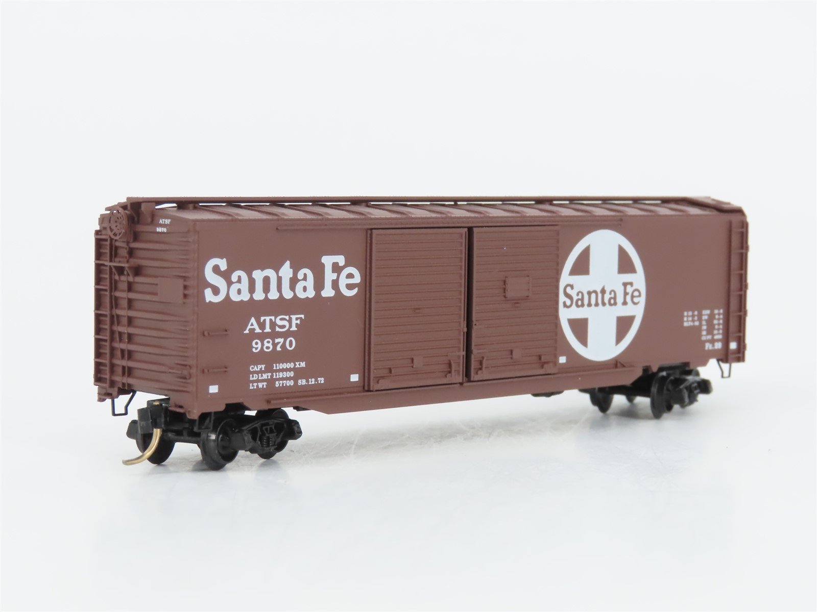 N Scale Micro-Trains MTL 78060 ATSF Santa Fe 50' Double Door Auto Box Car #9870
