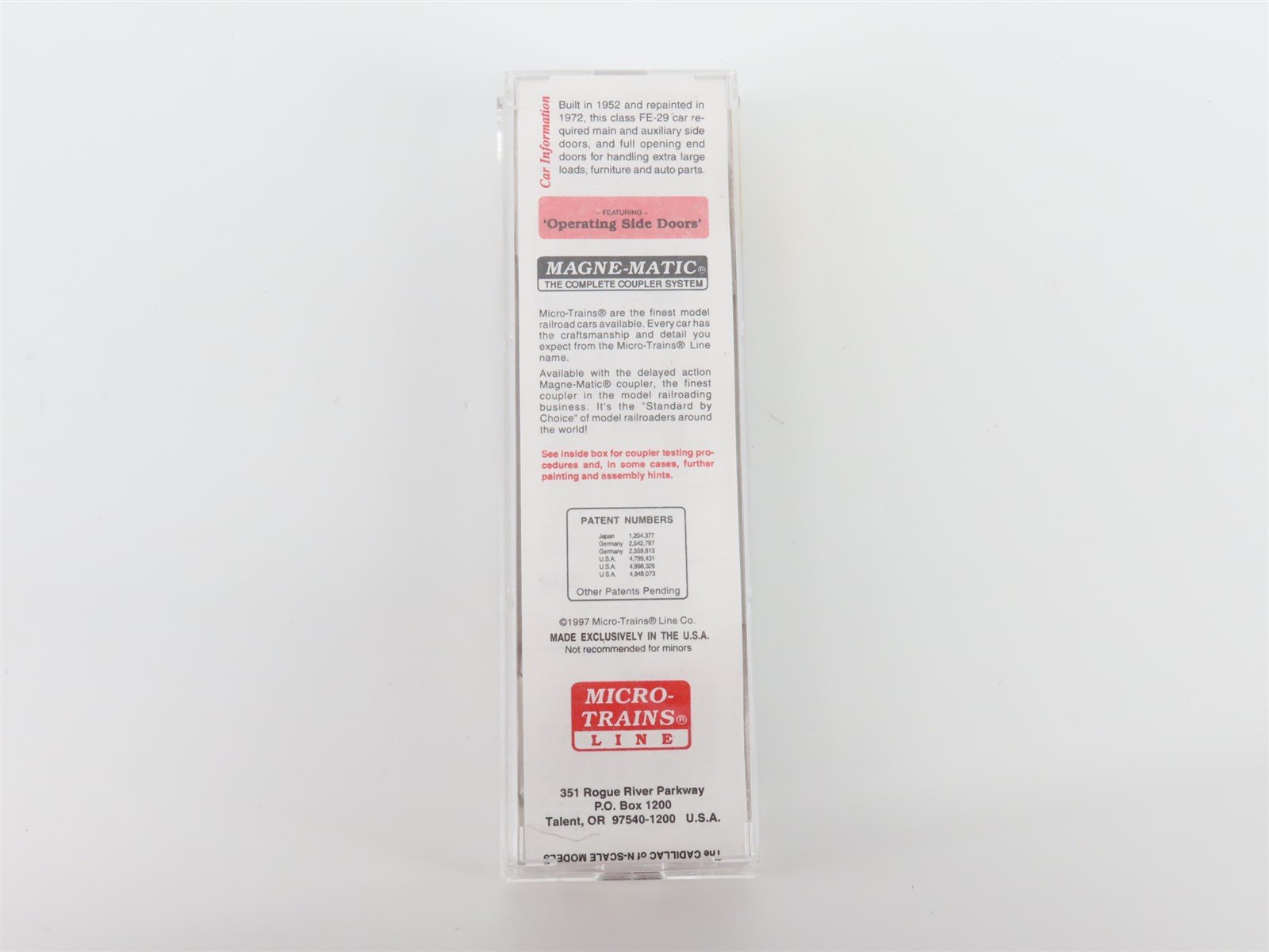 N Scale Micro-Trains MTL 78060 ATSF Santa Fe 50' Double Door Auto Box Car #9870