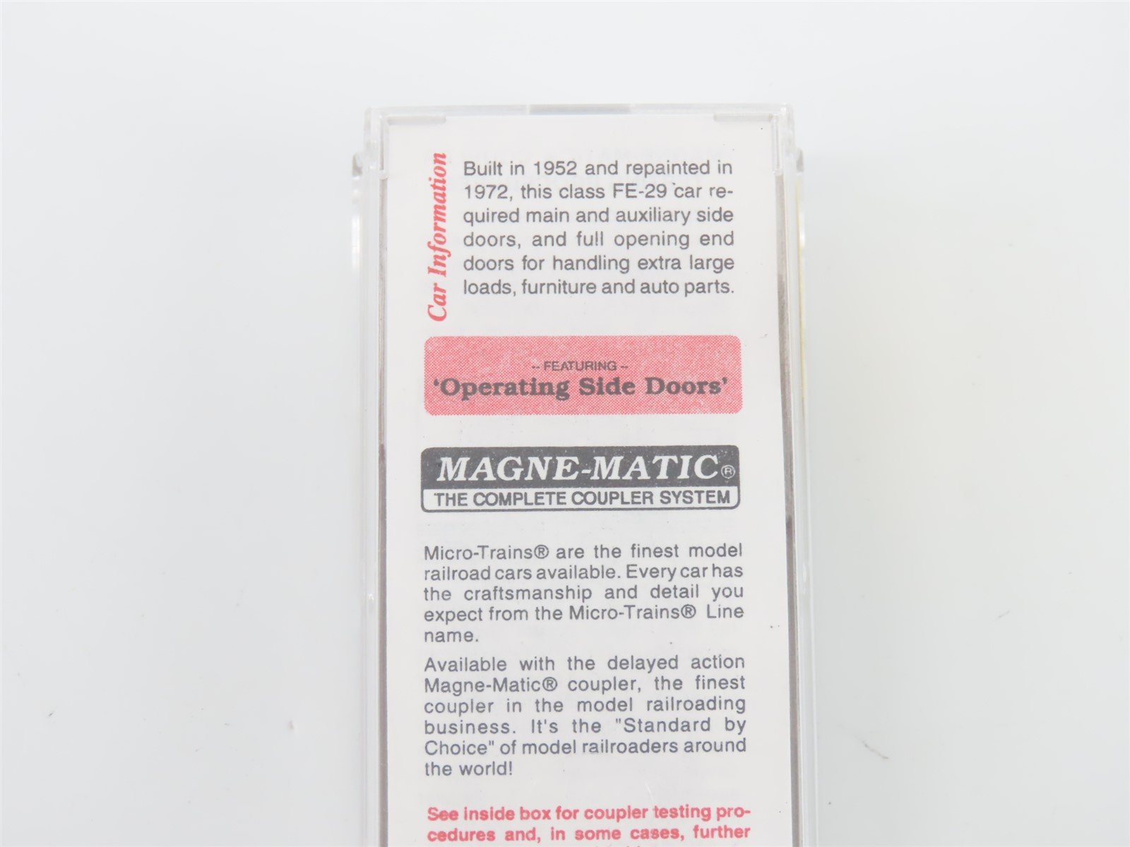 N Scale Micro-Trains MTL 78060 ATSF Santa Fe 50' Double Door Auto Box Car #9870