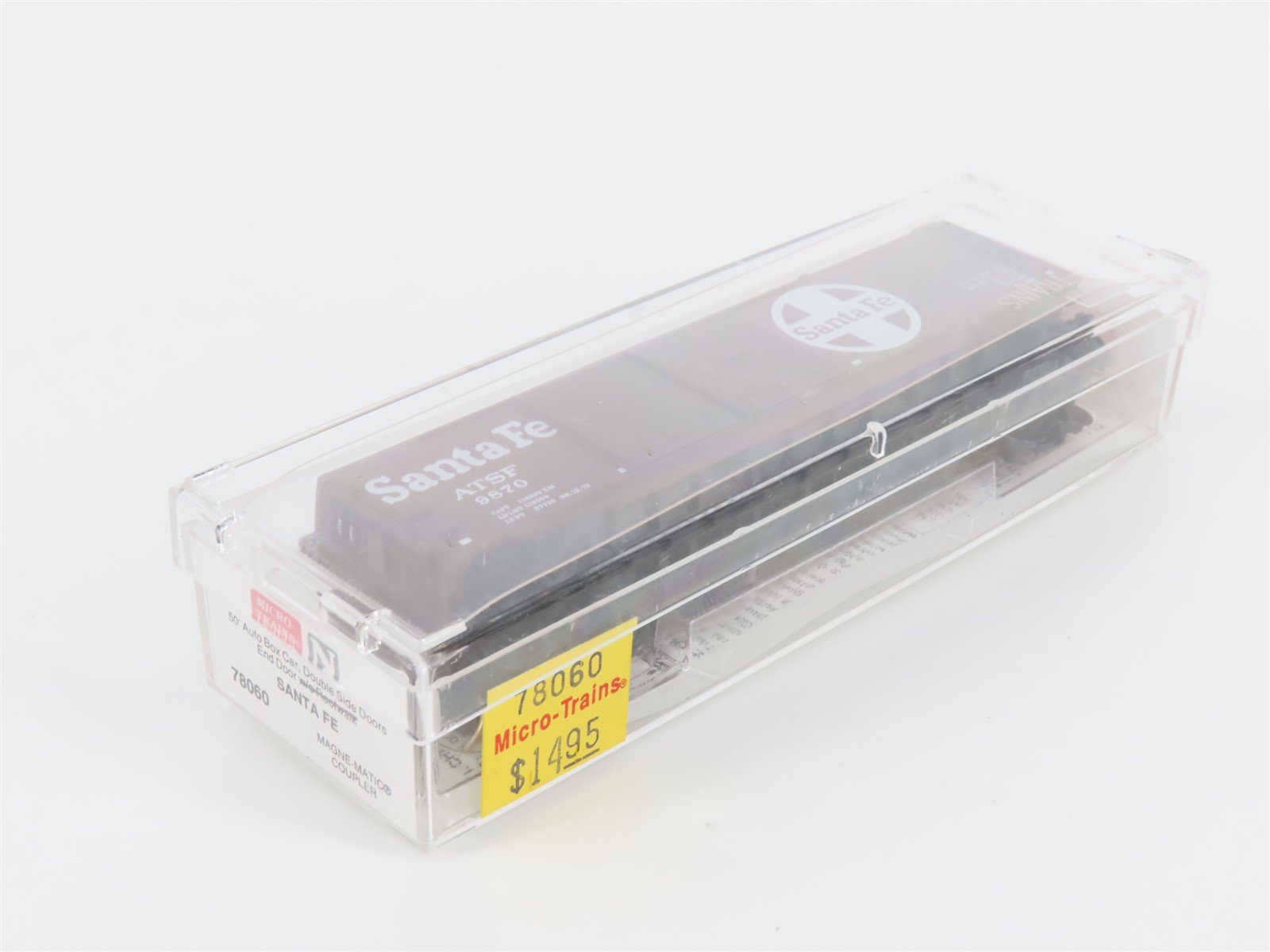 N Scale Micro-Trains MTL 78060 ATSF Santa Fe 50' Double Door Auto Box Car #9870