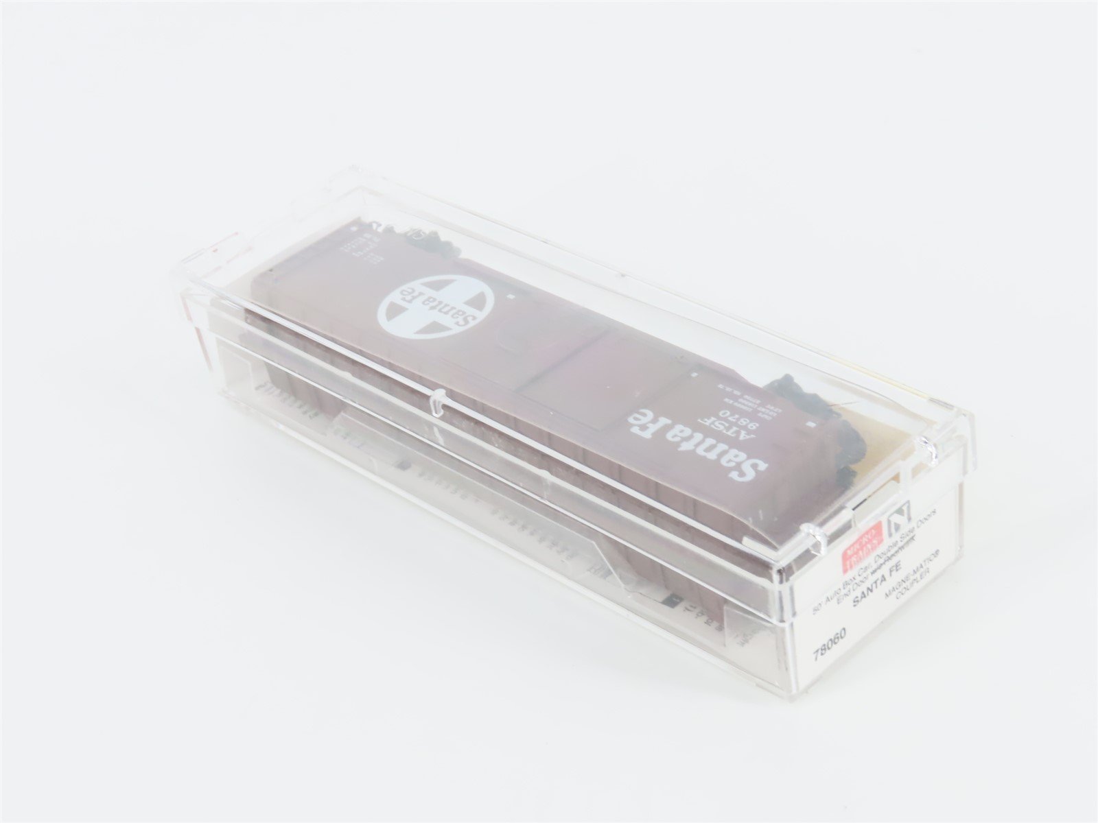 N Scale Micro-Trains MTL 78060 ATSF Santa Fe 50' Double Door Auto Box Car #9870