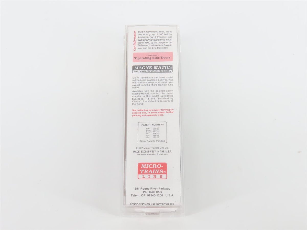 N Micro-Trains MTL 78050 EL Erie Lackawanna 50&#39; Double Door Auto Box Car #65030
