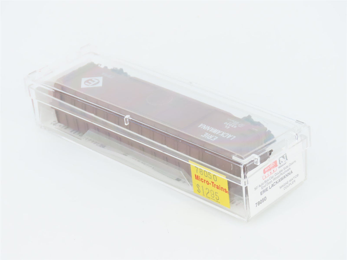 N Micro-Trains MTL 78050 EL Erie Lackawanna 50&#39; Double Door Auto Box Car #65030