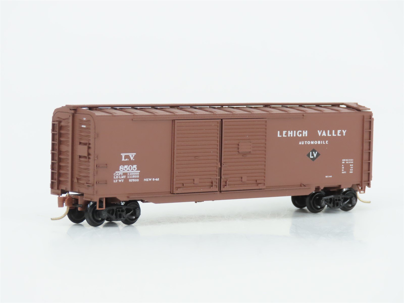 N Micro-Trains MTL 78040 LV Lehigh Valley 50' Double Door Auto Box Car #8505