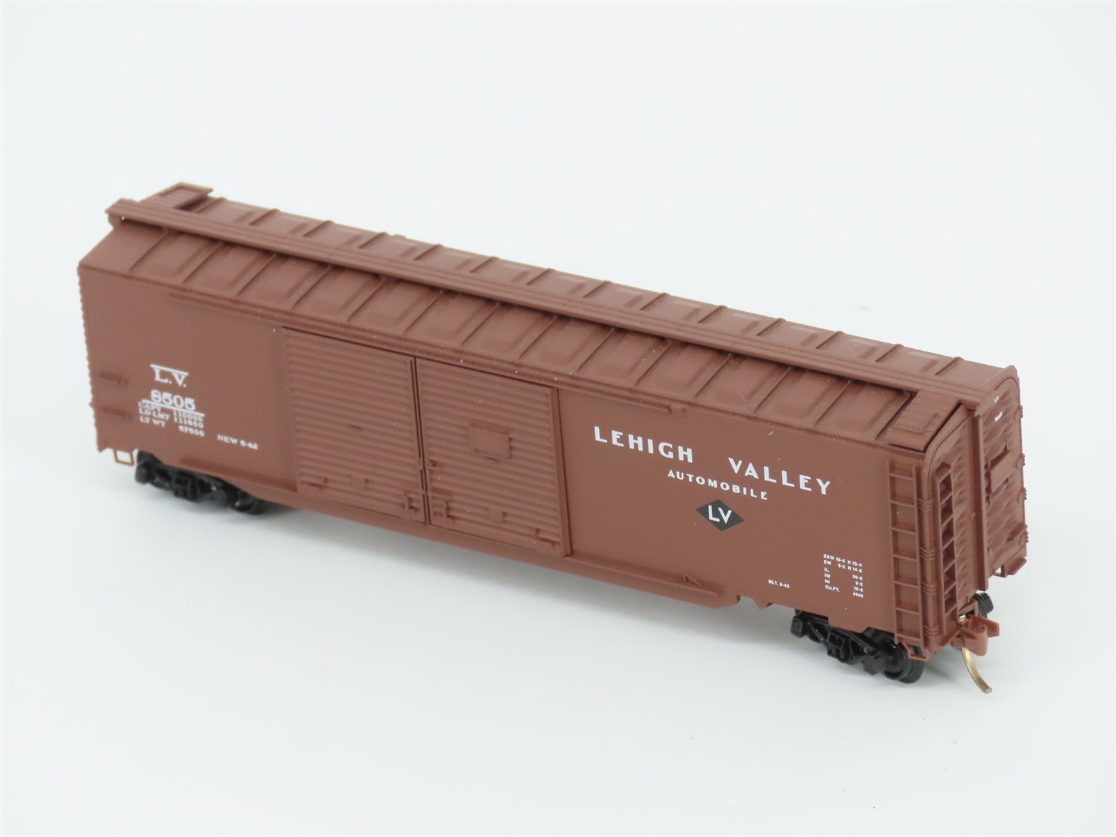 N Micro-Trains MTL 78040 LV Lehigh Valley 50' Double Door Auto Box Car #8505