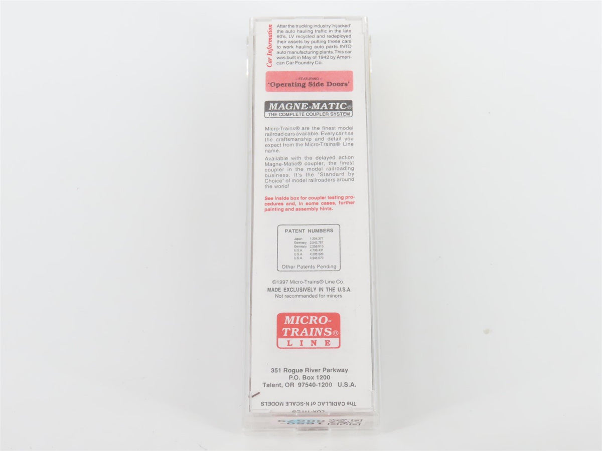 N Micro-Trains MTL 78040 LV Lehigh Valley 50&#39; Double Door Auto Box Car #8505