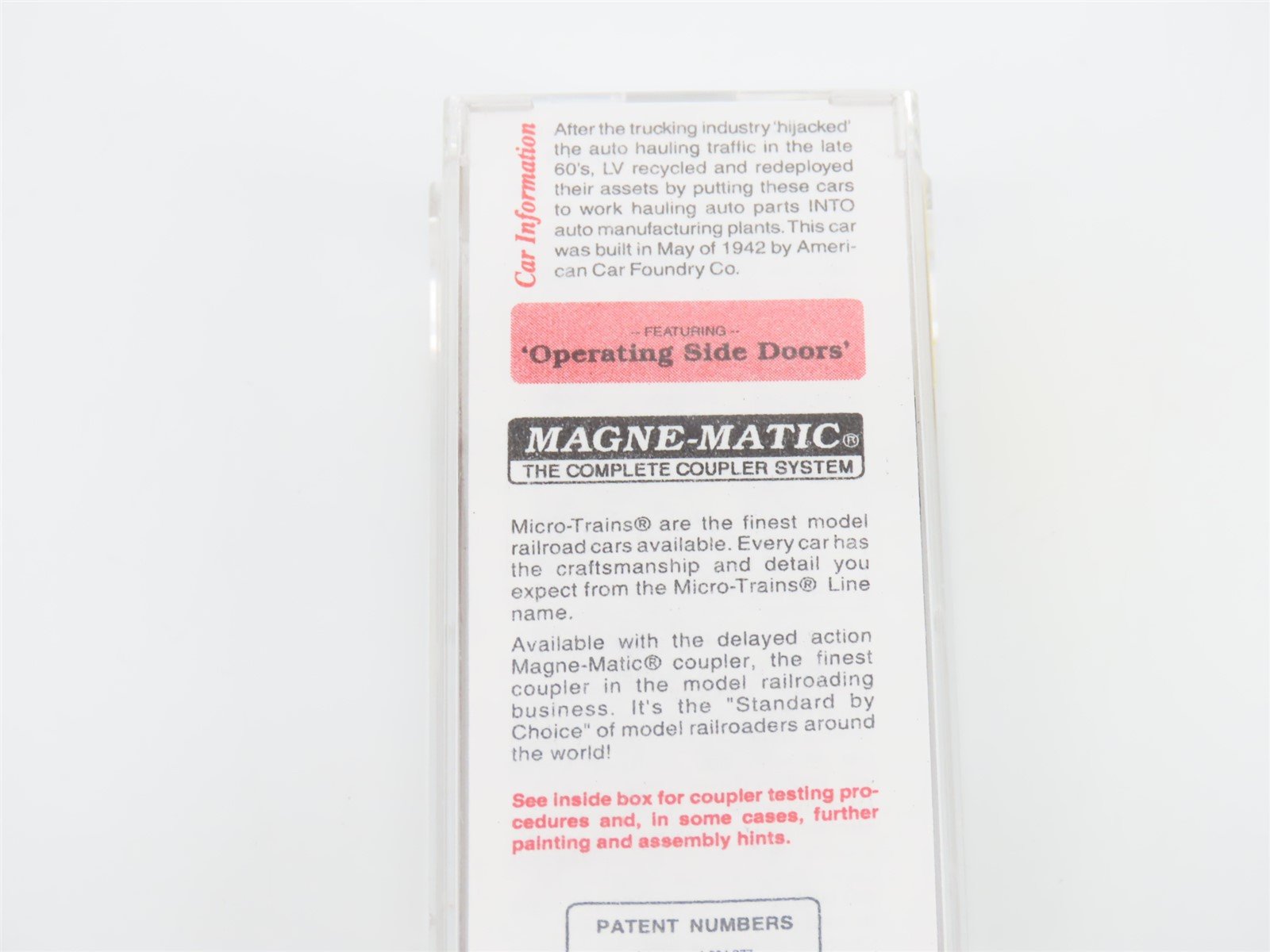 N Micro-Trains MTL 78040 LV Lehigh Valley 50' Double Door Auto Box Car #8505