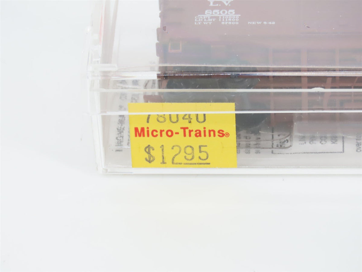 N Micro-Trains MTL 78040 LV Lehigh Valley 50&#39; Double Door Auto Box Car #8505