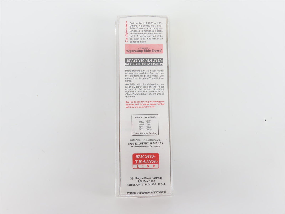 N Micro-Trains MTL 78030 UP Union Pacific 50&#39; Double Door Auto Box Car #161100